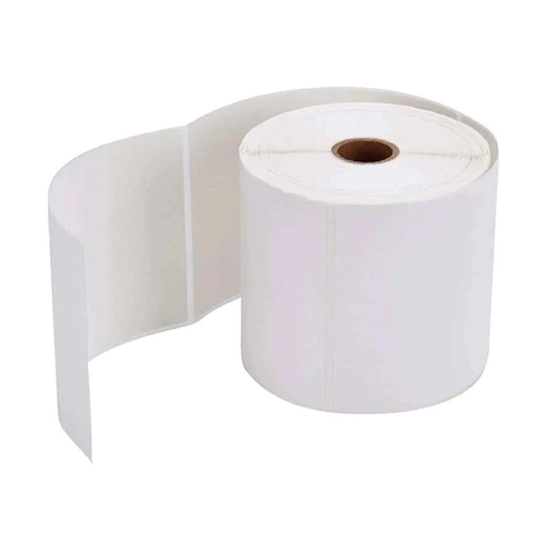 101mm x 151mm (4 - 6 inch) Semi Glossy Label Roll (1 Up Single - 500 PCs) (Requires Ribbon) for Industrial Label Printer