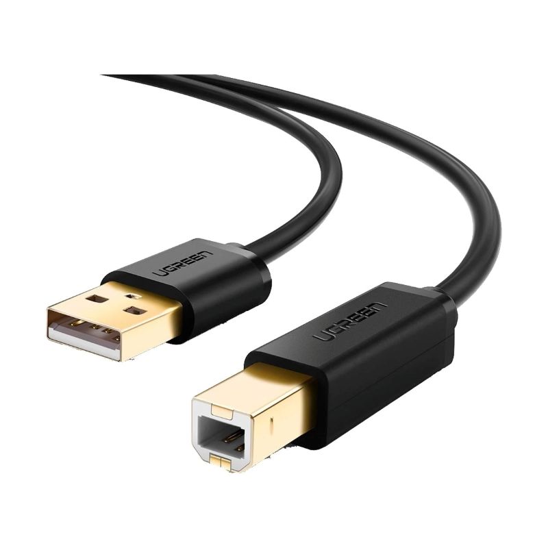 UGREEN US135 USB Type-A Male to Type-B Male 5 Meter Black Printer Cable